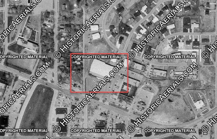 Spare Time Entertainment Center (Holiday Lanes) - 1967 Aerial (newer photo)
